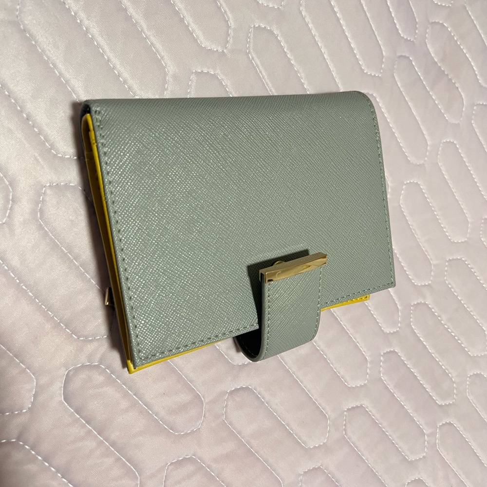 Zara Gray and Yellow Wallet